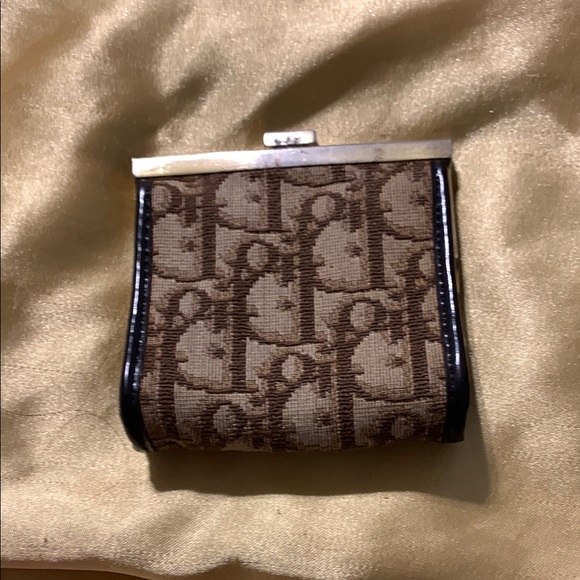 Vintage DiorBrown Monogram Coin Purse - Picture 1 of 9
